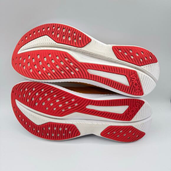 Hoka One One Mach 6 White Solar Flare Road Running Walking Sneakers Men’s 11 main image 5